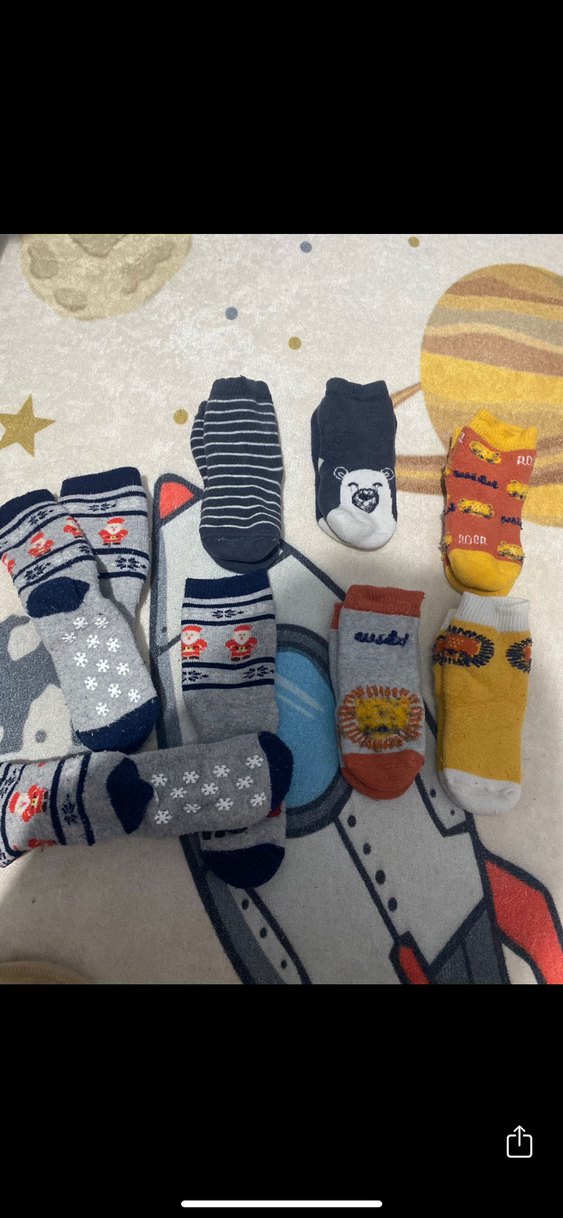 Renkli Desenli Erkek Çorapları 7'li Set - Görsel 2