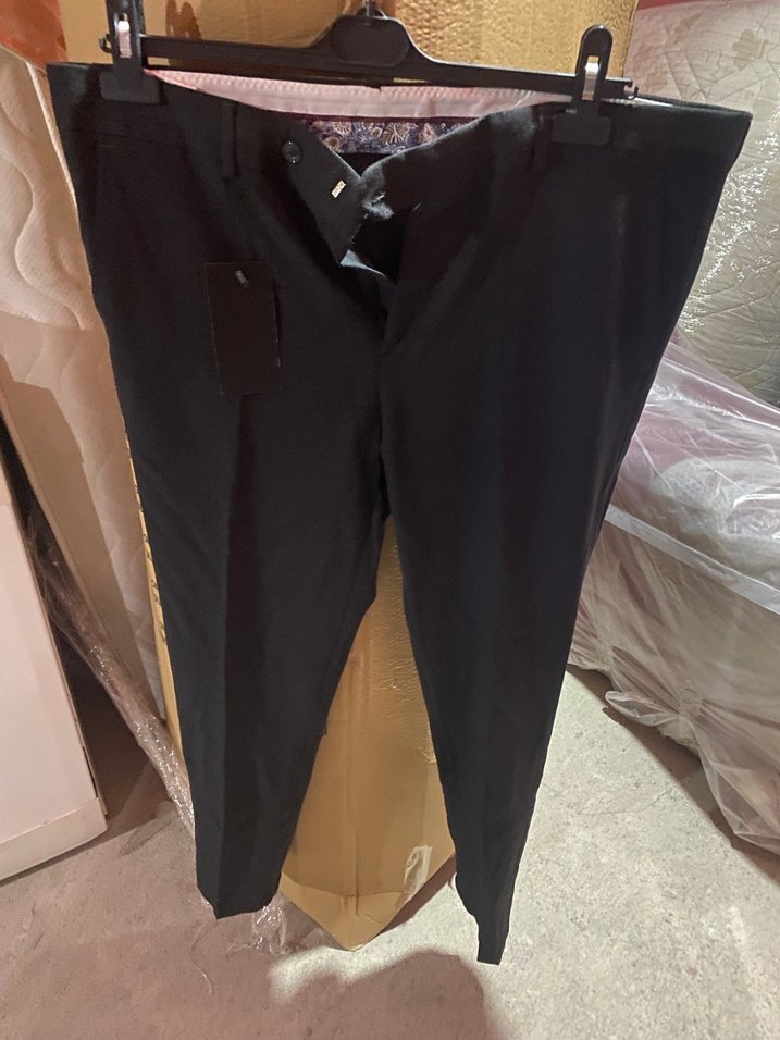 Siyah Kemerli Erkek Ofis Pantolonu - Görsel 2
