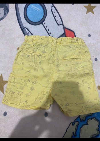 Erkek Sarı Bağcıklı Rahat Şort - Görsel 2