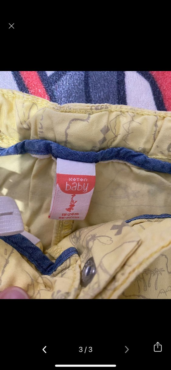 Erkek Sarı Bağcıklı Rahat Şort - Görsel 3