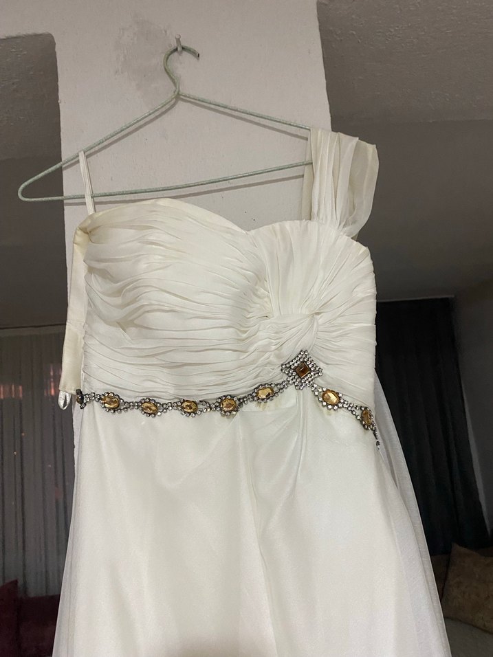 Tek kollu abiye gece elbisesi - Görsel 3