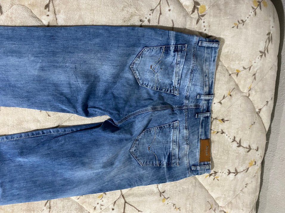 Taş detaylı bayan jean - Görsel 3