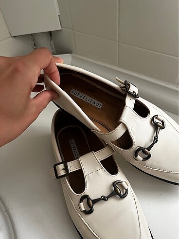 Beyaz Loafer Ayakkabı