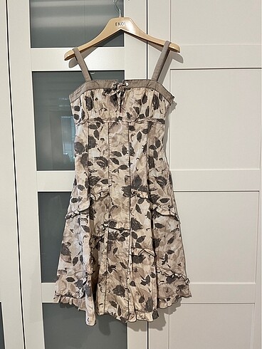 STEFANEL Desenli Midi Elbise - Görsel 2