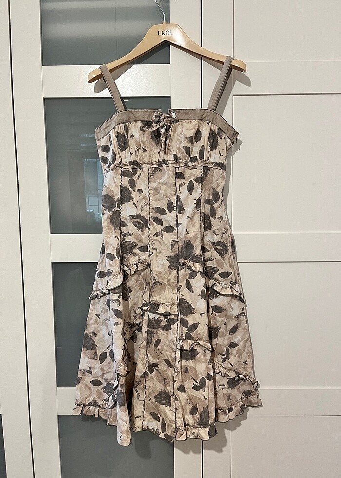 STEFANEL Desenli Midi Elbise - Görsel 2