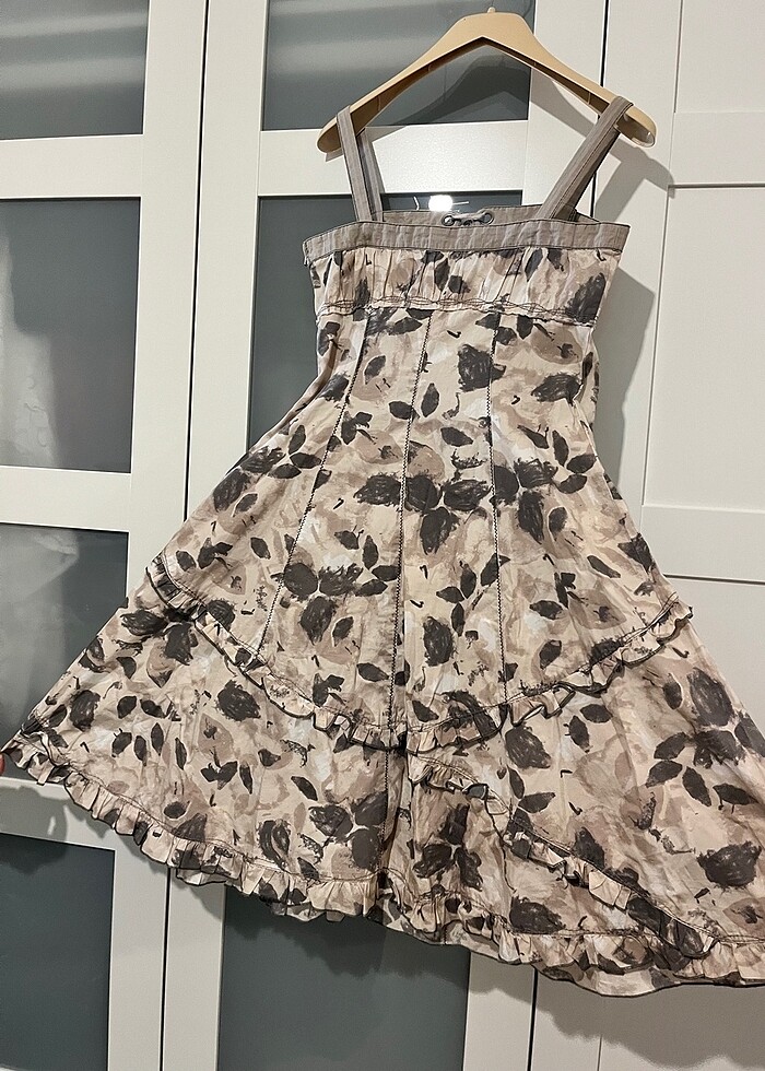 STEFANEL Desenli Midi Elbise - Görsel 3