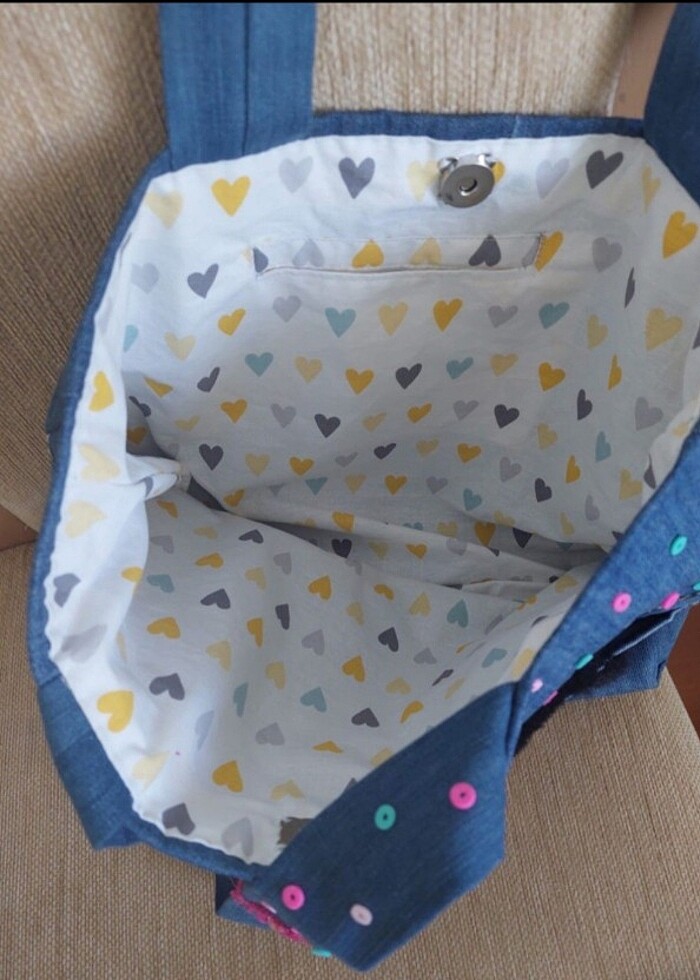 Kız çocuk kot çanta  - Görsel 3