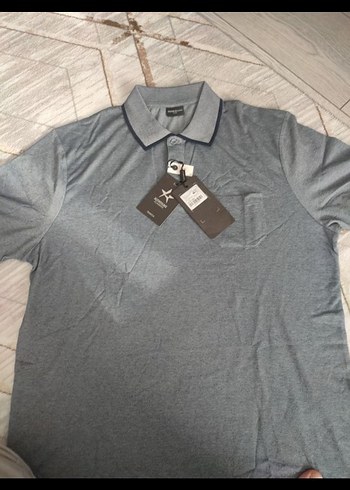 ALTINYILDIZ Gri Denim Uzun Kollu Polo Tişört - Görsel 2