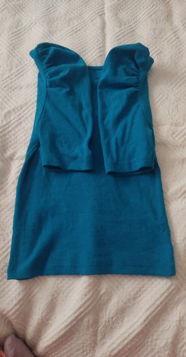 Kız Çocuk Koyu Mavi Kısa Kollu Basic Tişört - Görsel 3