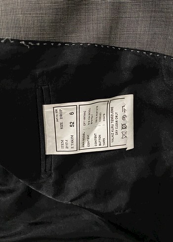 52 Beden gri Renk Gri Erkek Takım Elbise Ceketi, Regular Fit, Düğmeli