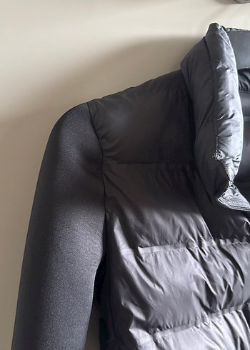 Siyah Kısa Kadın Mont, İnce Kesim, Spor Tarz - Görsel 6