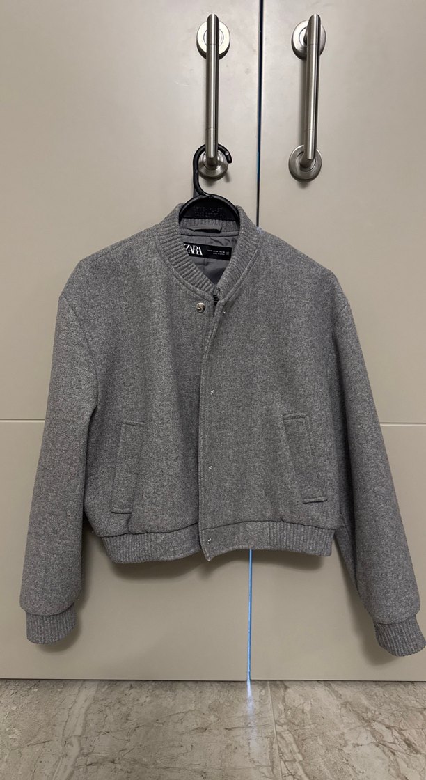 Gri Düğmeli Midi Kadın Ceket - Görsel 2