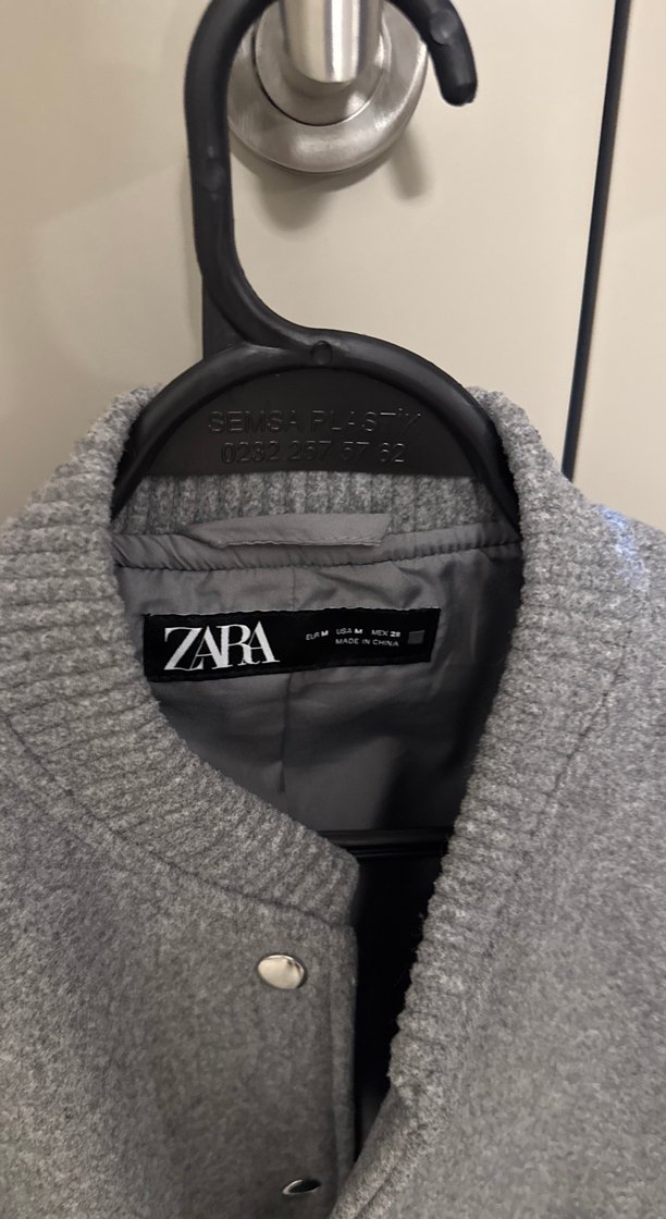 Gri Düğmeli Midi Kadın Ceket - Görsel 3