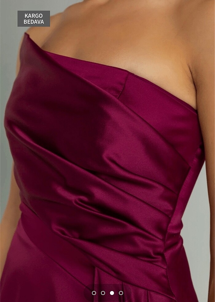 Uzun şık abiye - Görsel 3