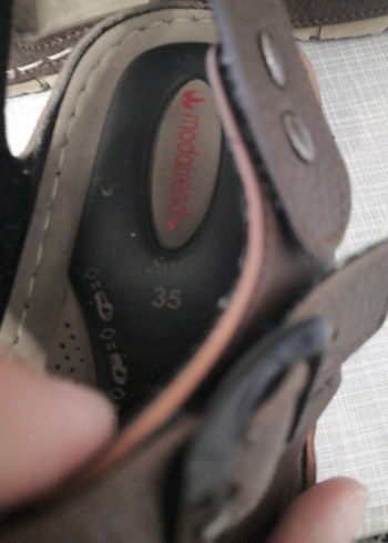 Kahverengi Deri Erkek Çocuk Sandalet - Görsel 5