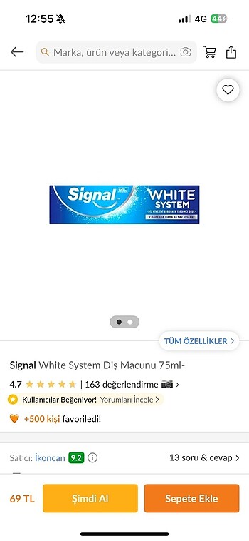 Diş macunu signal