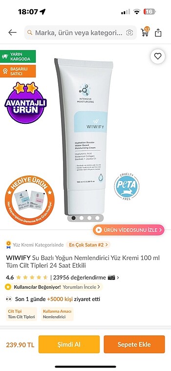 Wıwıfy nemlendirici