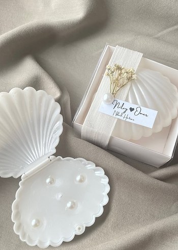 İnci Detaylı Beyaz adeti 20 nikah nişan mevlüt hediyelik - Görsel 2