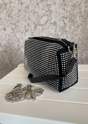 Siyah Payetli Kadın Çanta - Görsel 2