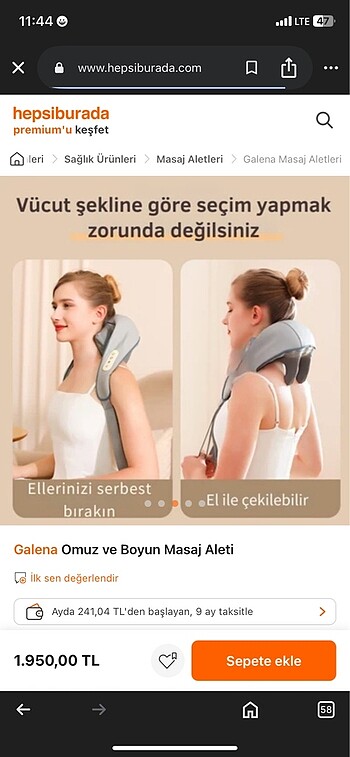 Boyun Omuz Masaj Aleti, Sicak Sirt Boyun Masaj Aleti, Sirt ve Om - Görsel 2