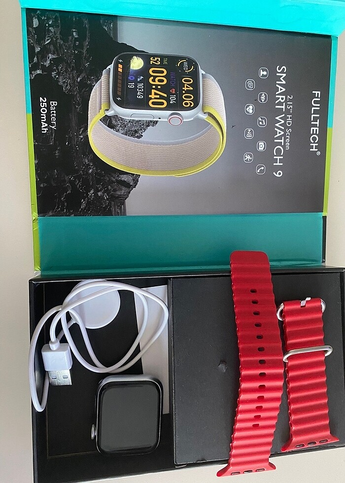 FSW-26 - 2,15 Inç Akilli Saat NFC Çok Fonksiyonlu - kırmızı - Görsel 3