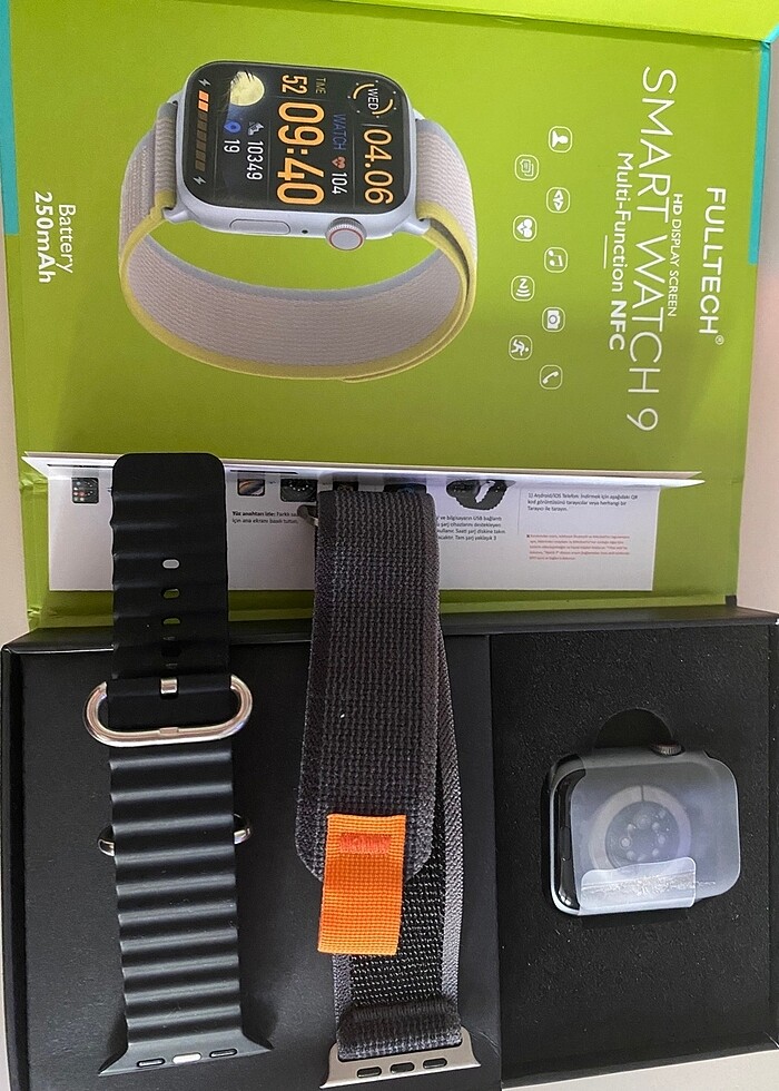 Fulltech FSW-26 AKILLI SAAT 2.2INC SU GEÇIRMEZ NFC ÇIFT KORDON - Görsel 3