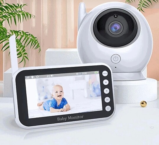 Blic BLM-34 4.3" Ekranli Kablosuz IP Bebek Kamerasi - Gece Görüs - Görsel 3