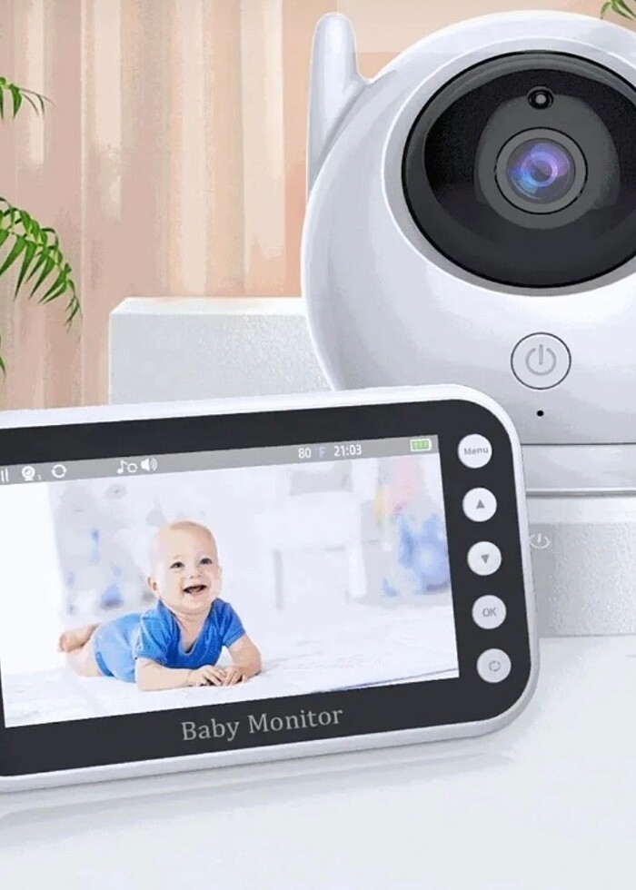 Blic BLM-34 4.3" Ekranli Kablosuz IP Bebek Kamerasi - Gece Görüs - Görsel 3