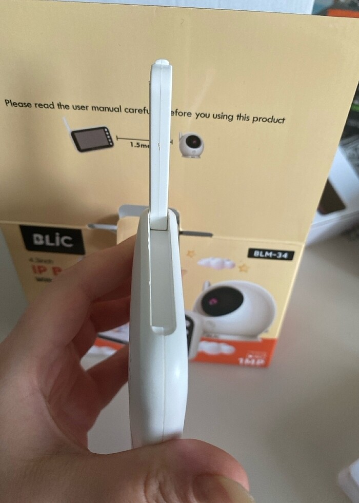 Blic BLM-34 4.3" Ekranli Kablosuz IP Bebek Kamerasi - Gece Görüs - Görsel 5