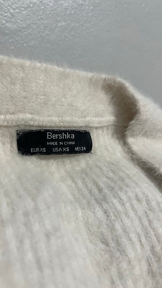 Bershka Beyaz Yün Hırka - Görsel 2