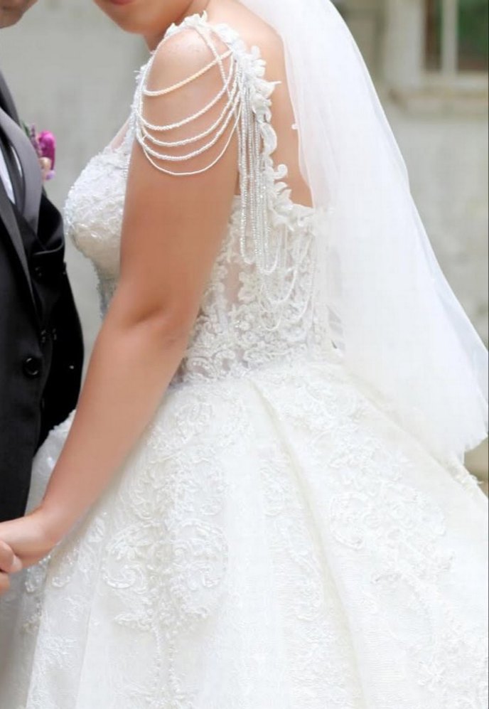 Modern Klasik Straplez Prenses Gelinlik - Görsel 3