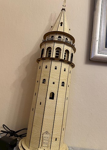 Galata Kulesi Temalı LED Masa Lambası - Görsel 3
