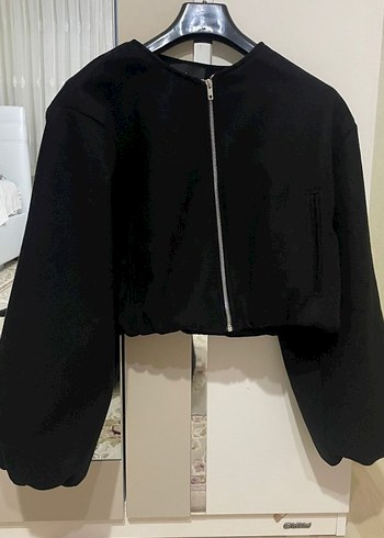 Addax Kadın Siyah Fermuarlı Bomber Ceket