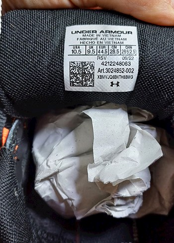 Turuncu Siyah Erkek Koşu Ayakkabısı - Görsel 9