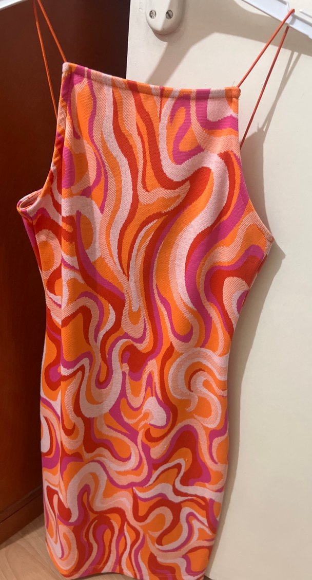 Bohem Çok Renkli  Kolsuz Elbise - Görsel 2