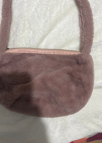 Peluş Detaylı Kadın Omuz Çantası - Görsel 2