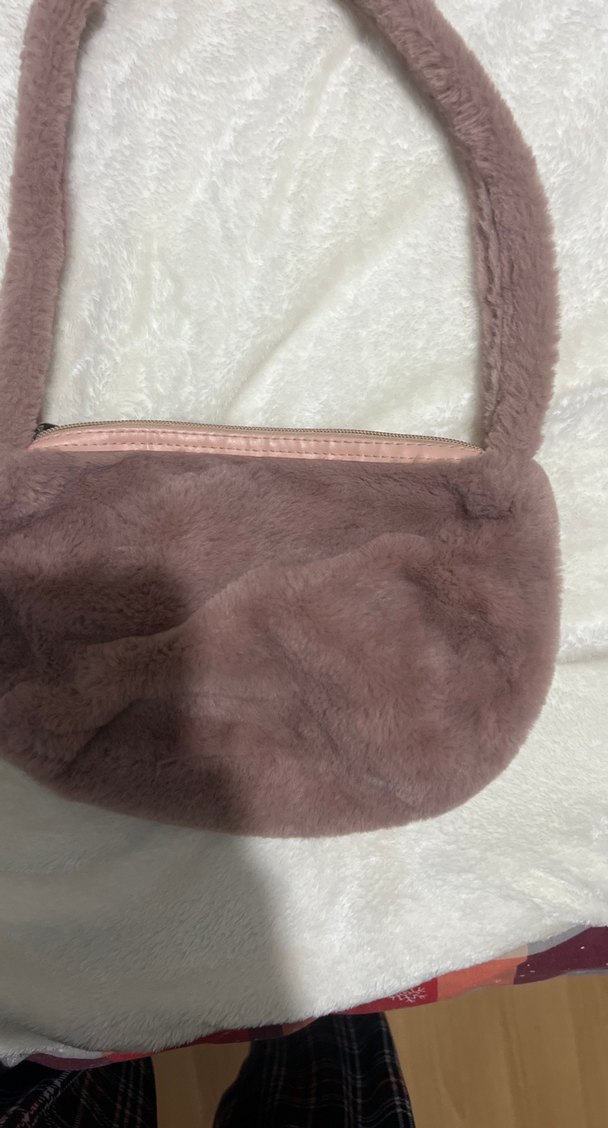 Peluş Detaylı Kadın Omuz Çantası - Görsel 2