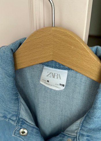 Kız Çocuk Mavi Denim Kısa Kollu Elbise