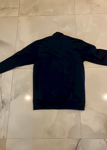 s Beden mavi Renk Mavi Siyah Adidas Fermuarlı Erkek Sweatshirt