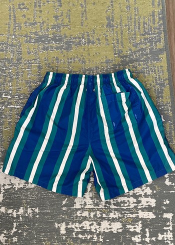 Çizgili Mini Erkek Deniz Şortu - Görsel 2