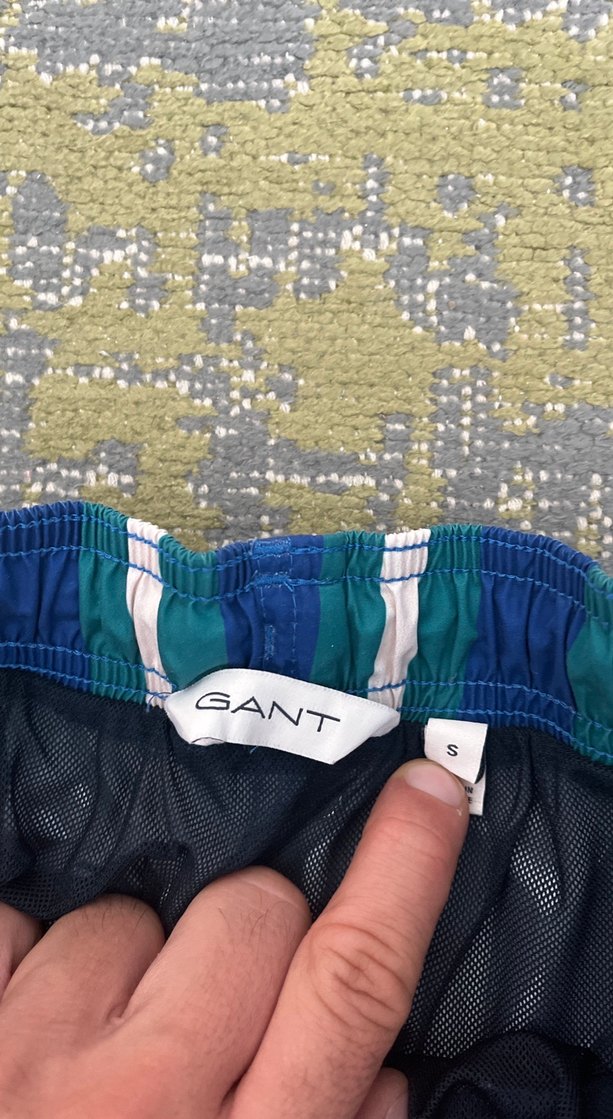 Çizgili Mini Erkek Deniz Şortu - Görsel 3