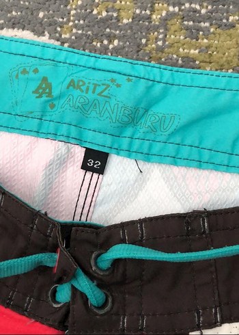 Renkli Desenli Erkek Mini Yüzme Şortu - Görsel 3