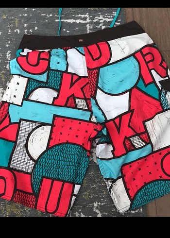 Renkli Desenli Erkek Mini Yüzme Şortu - Görsel 4