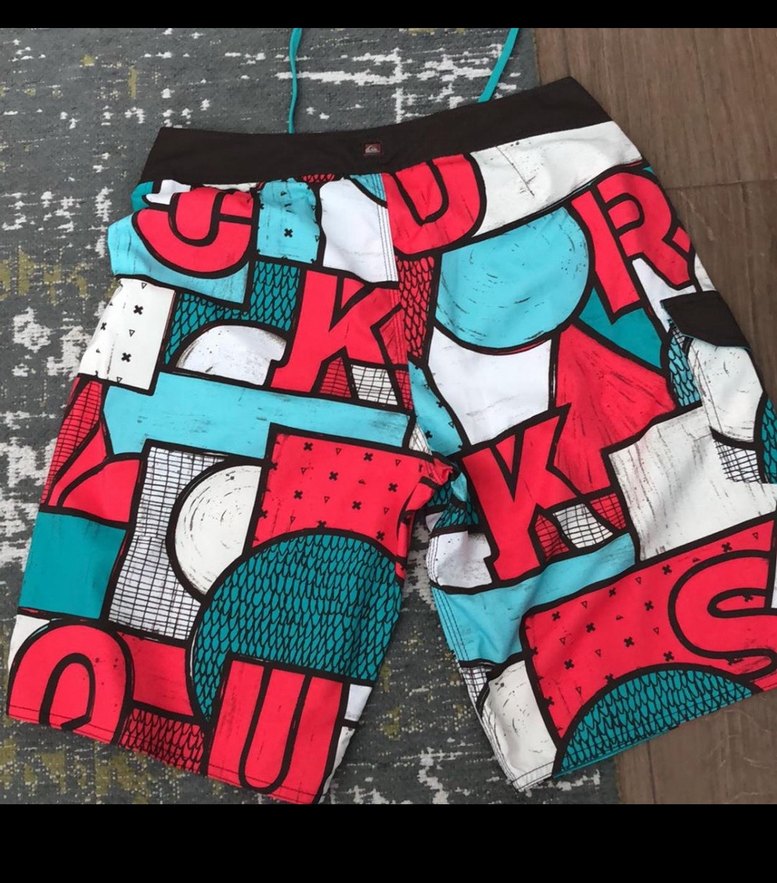 Renkli Desenli Erkek Mini Yüzme Şortu - Görsel 4