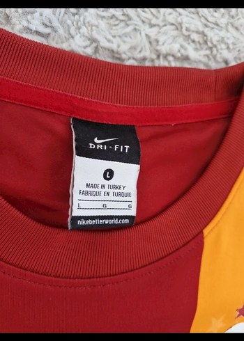 l Beden Orijinal imzali 2014 Galatasaray Erkek Kırmızı Kısa Kollu Forma