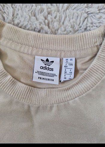 Adidas orijinal Kısa Kollu Bej Kadın Süet Tişört