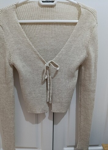 Önü bağcıklı hırka - Görsel 5