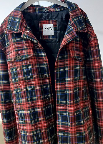 Zara Erkek Ekose Desenli Düğmeli Ceket - Görsel 2