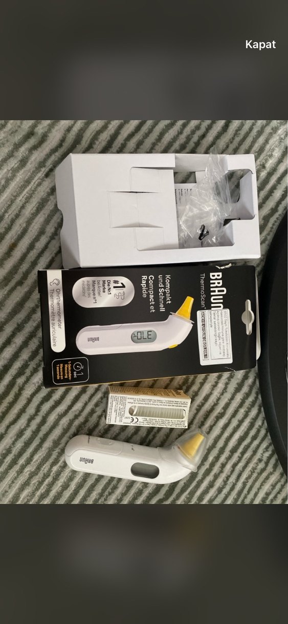 Braun Dijital Kulak Termometresi Gri - Görsel 3