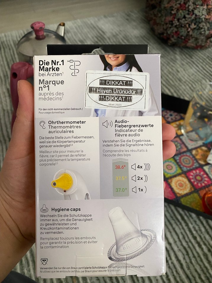 Braun Dijital Kulak Termometresi Gri - Görsel 5